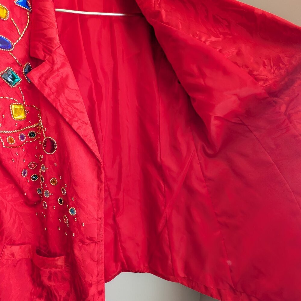 Vintage Simply Tops Bejewelled Maximalism 80s Blazer - Picture 14 of 16